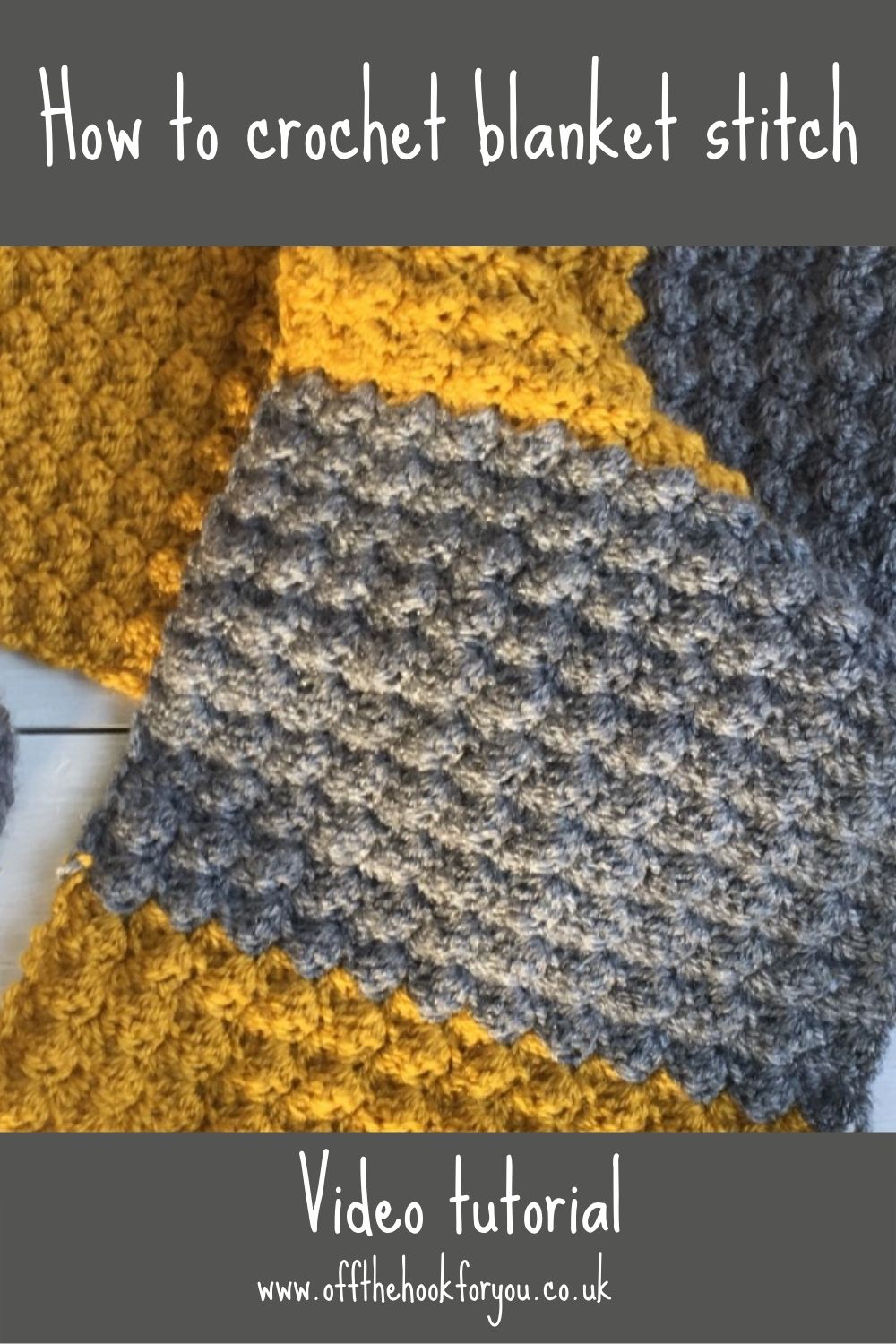 How to crochet blanket stitch