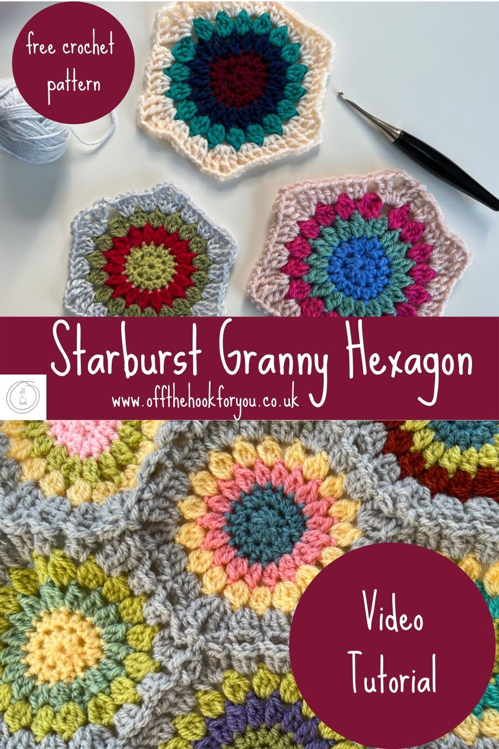 Easy Starburst hexagon pattern