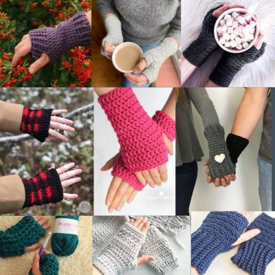 fingerless gloves crochet patterns