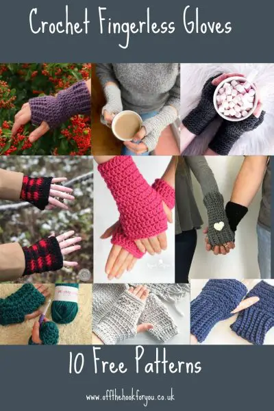 fingerless gloves crochet patterns