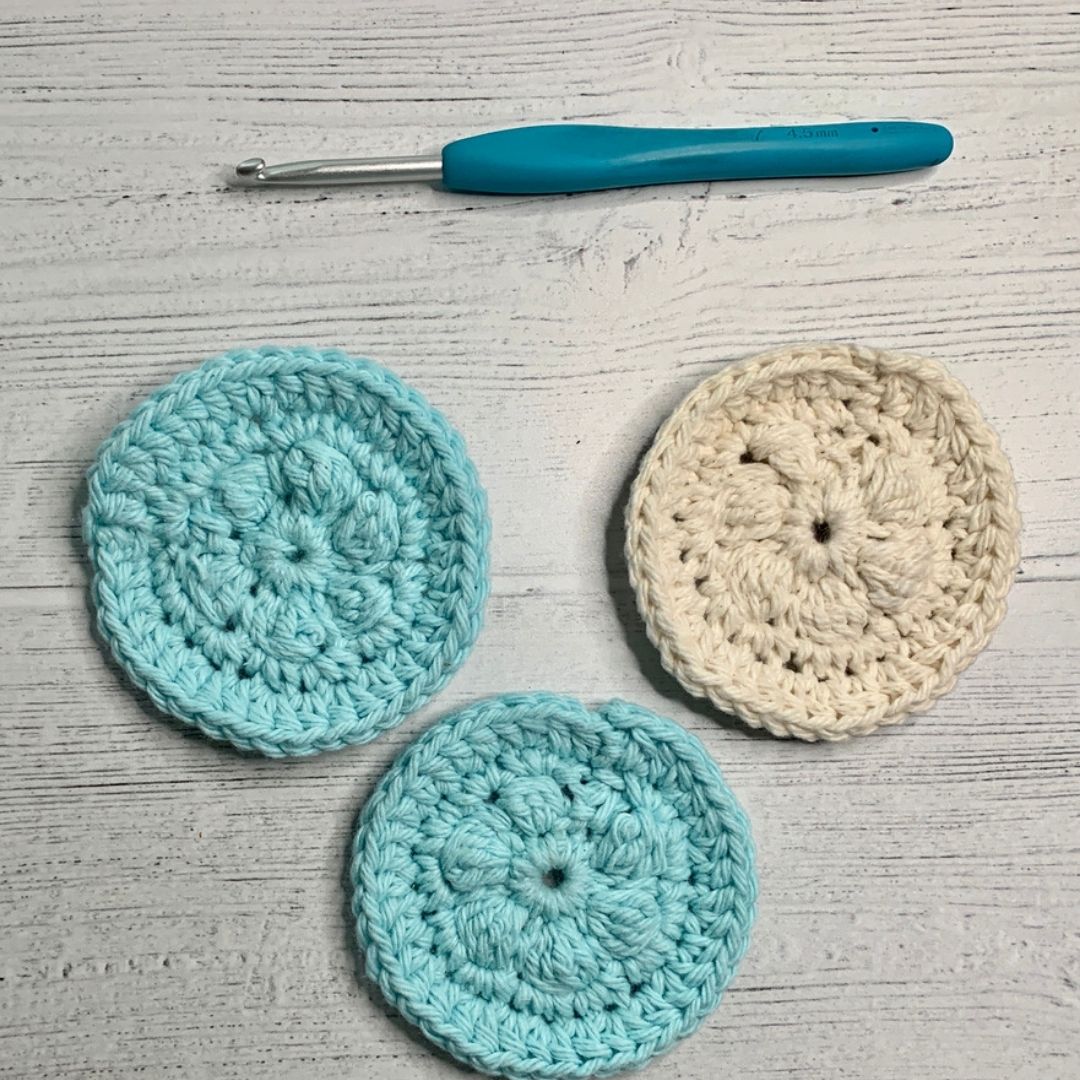 quick crochet face scrubbies