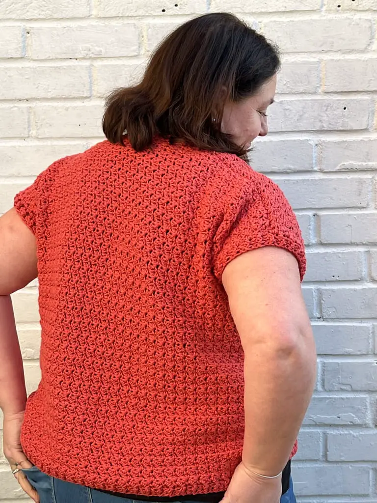 Easy textured crochet cardigan