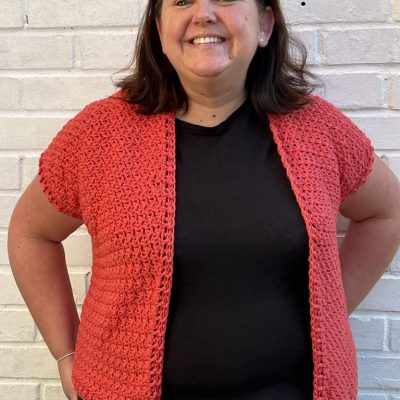 Easy Textured Crochet Cardigan