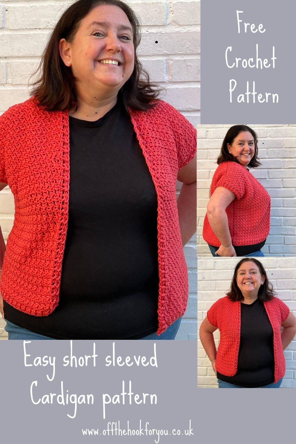 easy shirt sleeved crochet cardigan pattern