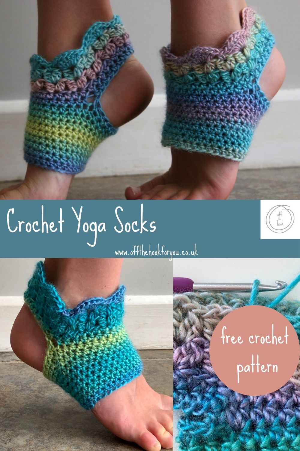 Crochet yoga socks easy pattern