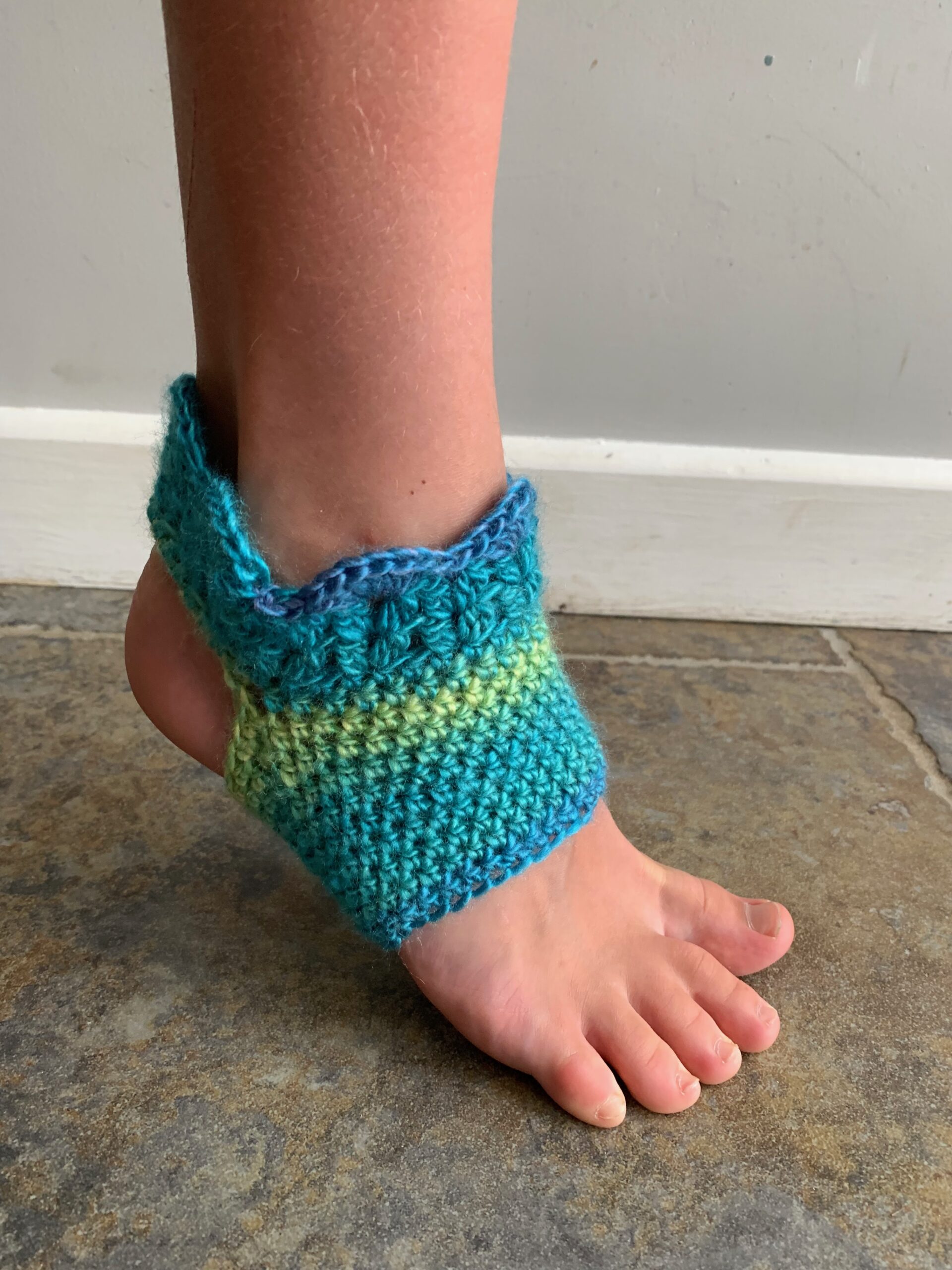 crochet yoga socks