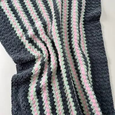 easy chenille baby blanket crochet