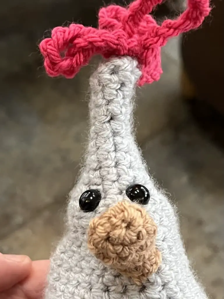 crochet chicken head free pattern