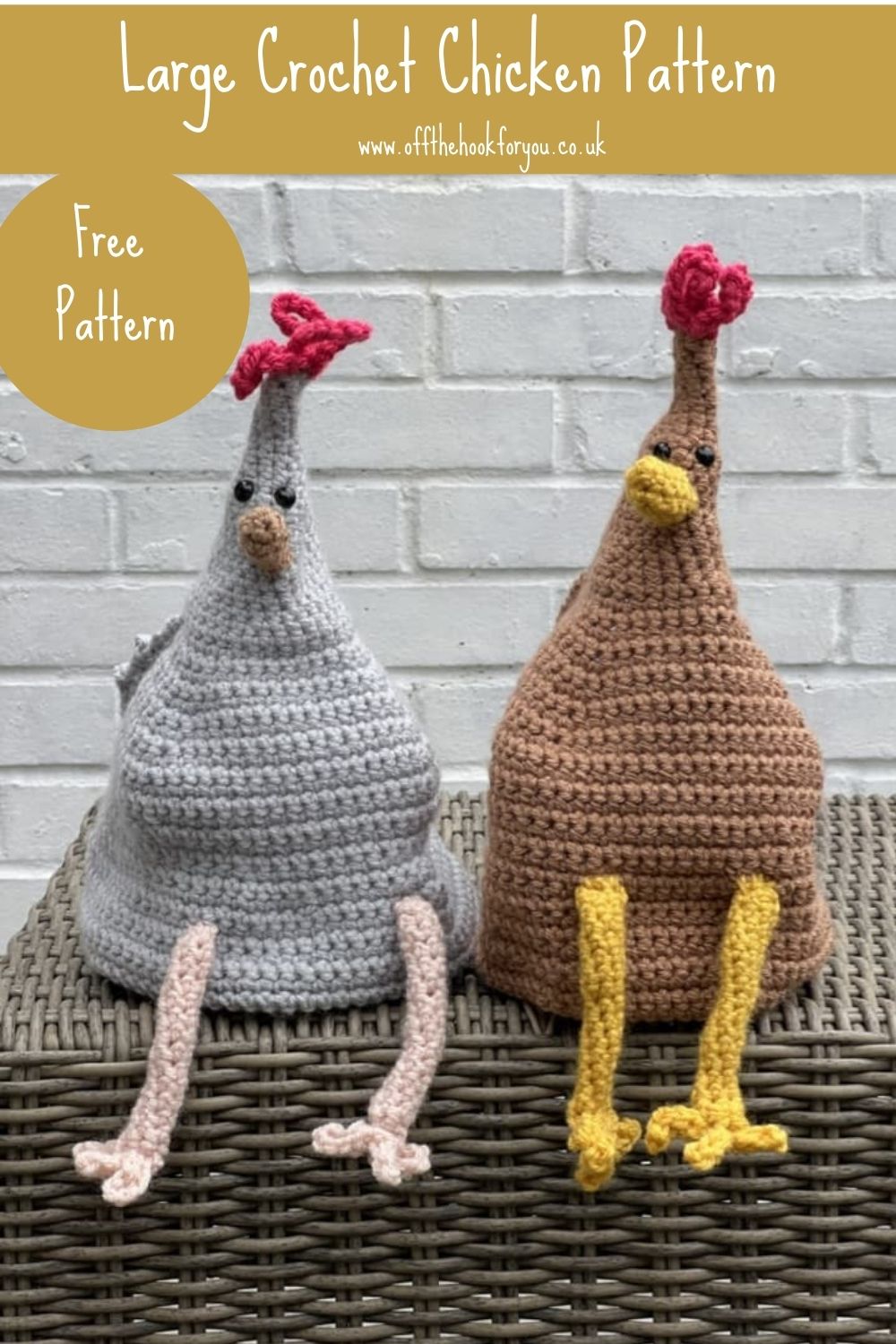 crochet chicken hen large free pattern