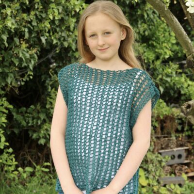 Mesh Crochet Top “Borlotto Tee” Free Pattern