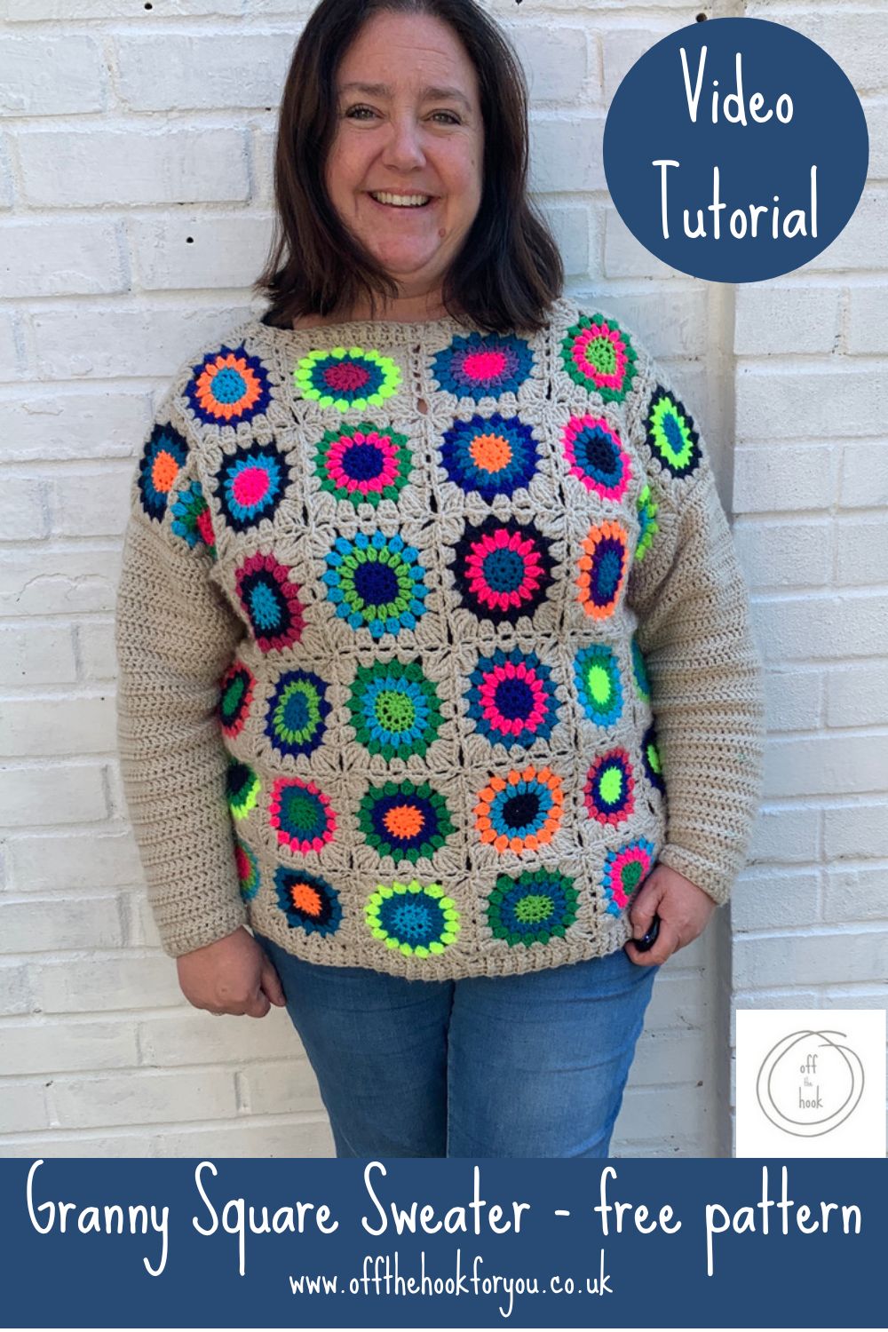 granny square sweater
