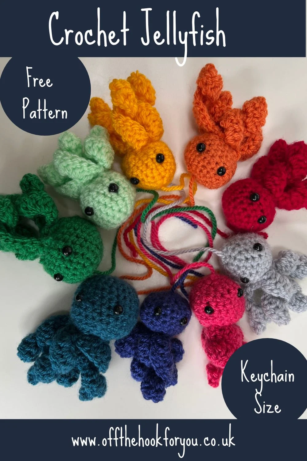 Crochet jellyfish easy free pattern