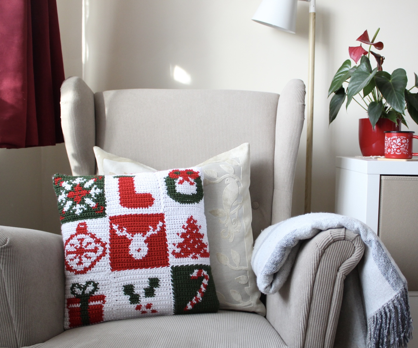 Christmas Crochet Tapestry Squares - off the hook for you
