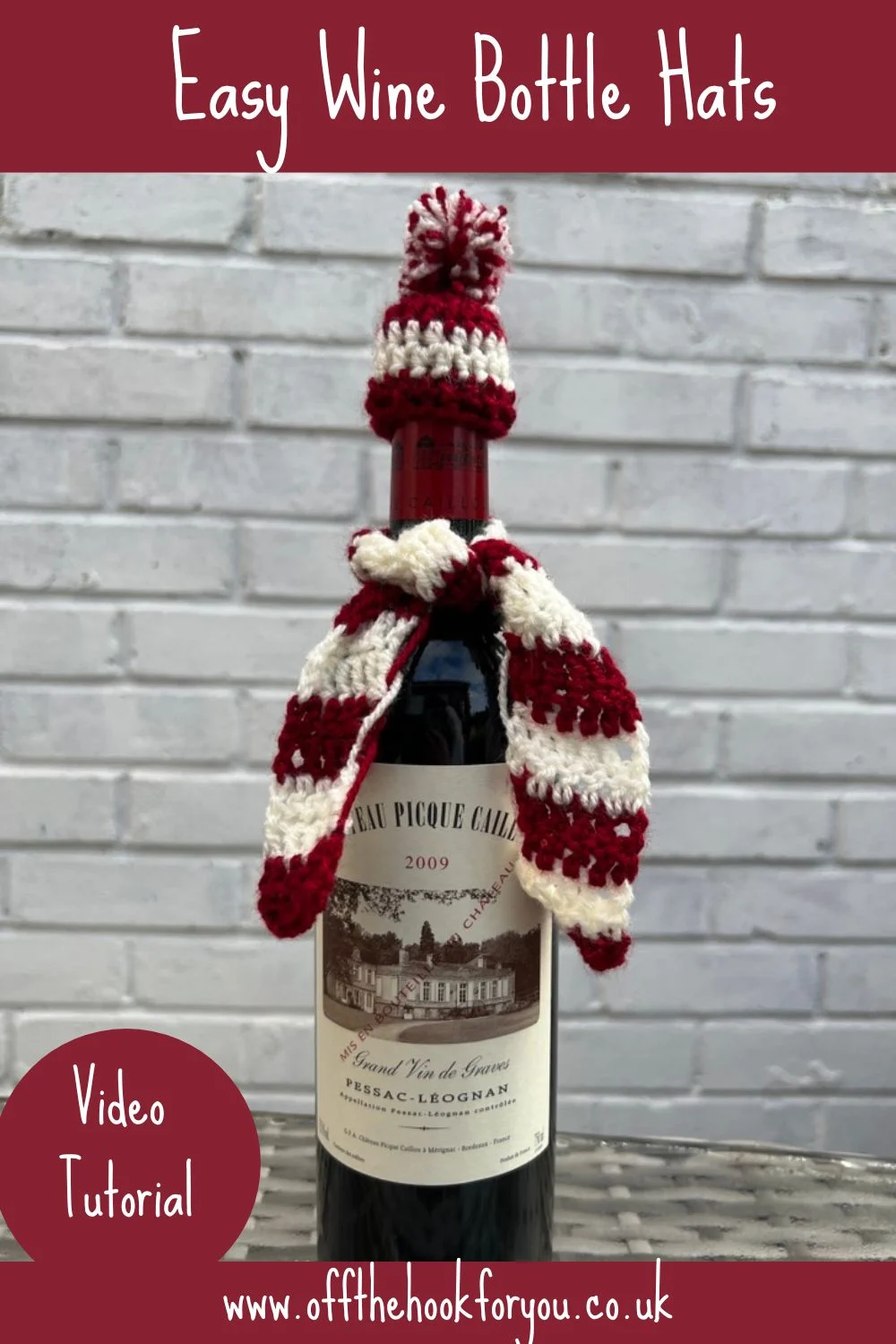 crochet wine bottle hat free patttern