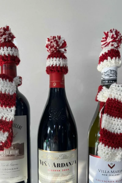crochet wine bottle covers