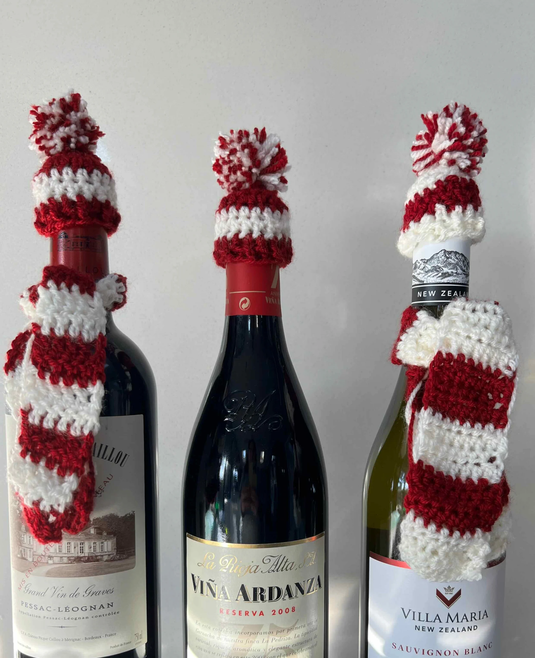 crochet wine bottle covers