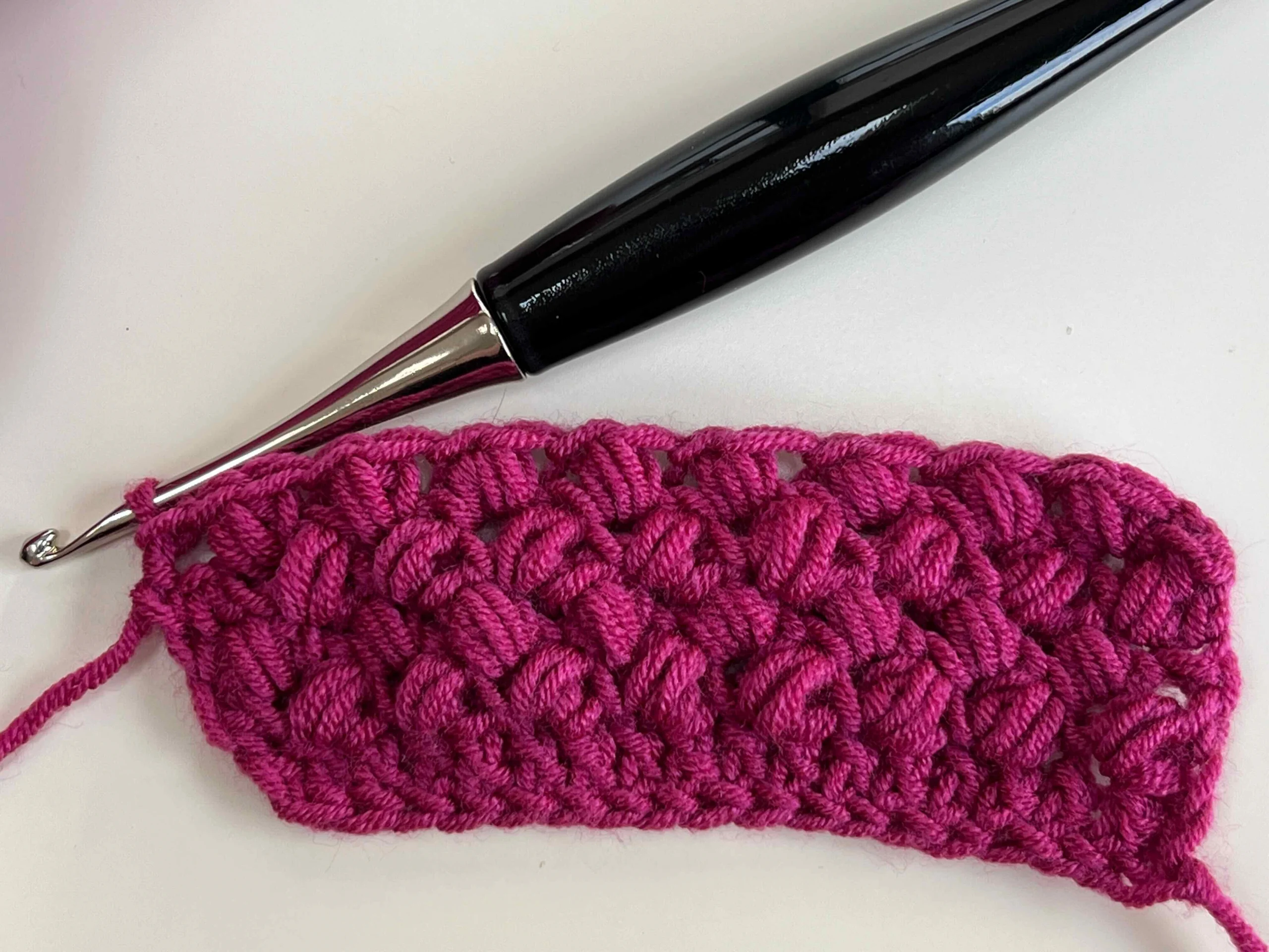 How to crochet the bean stitch