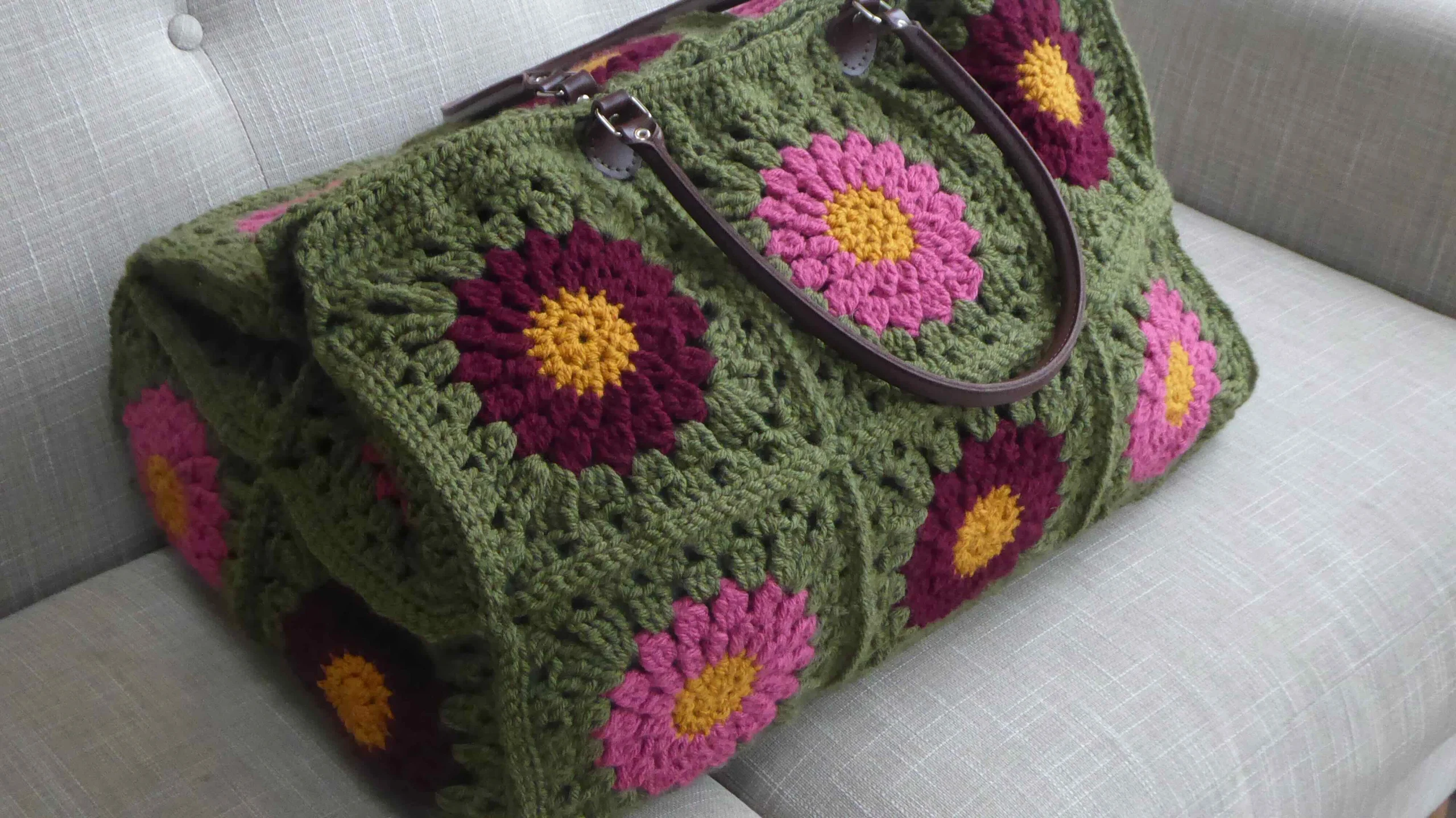 crochet travel bag free pattern