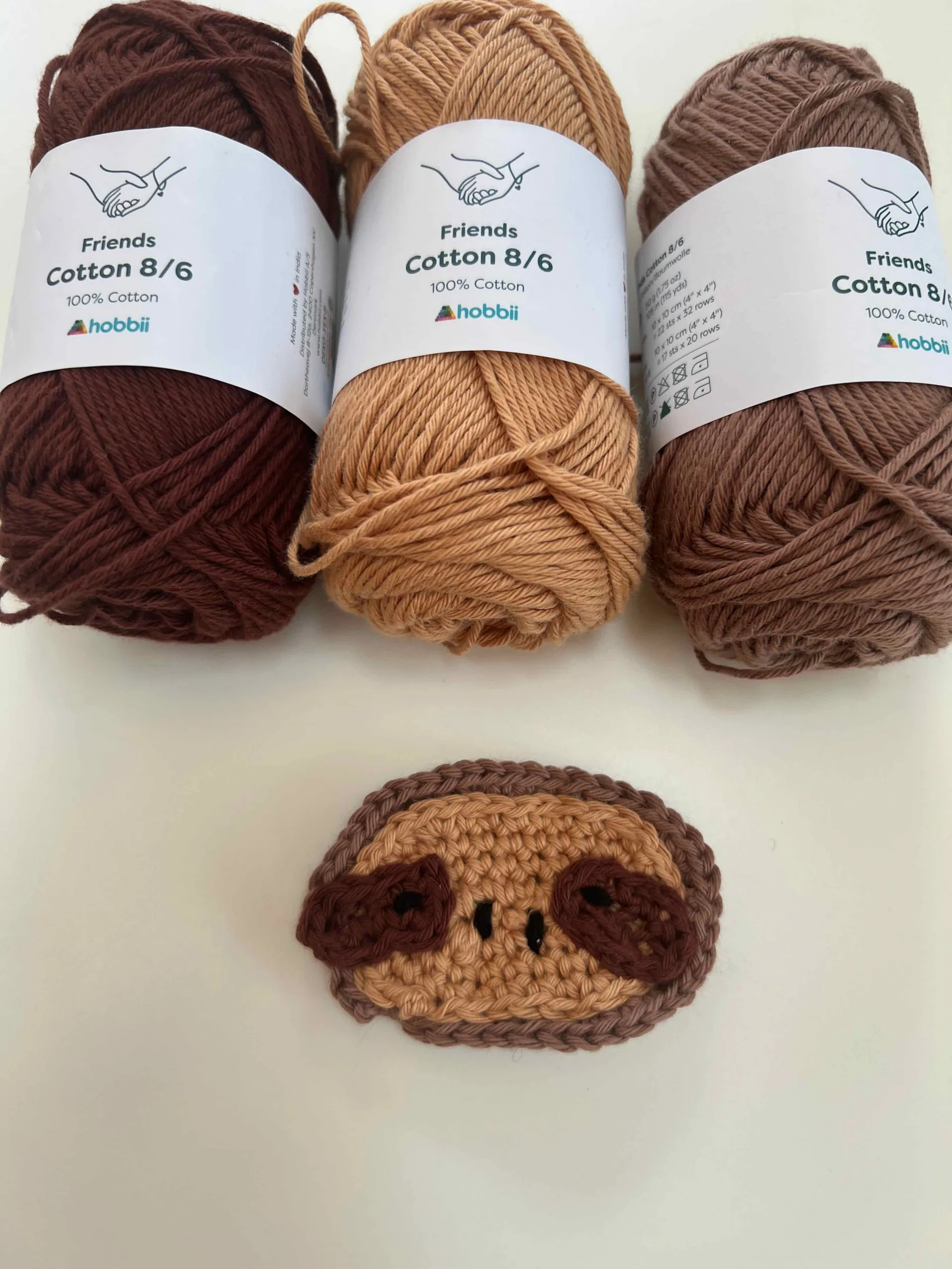 crochet sloth pattern free and easy