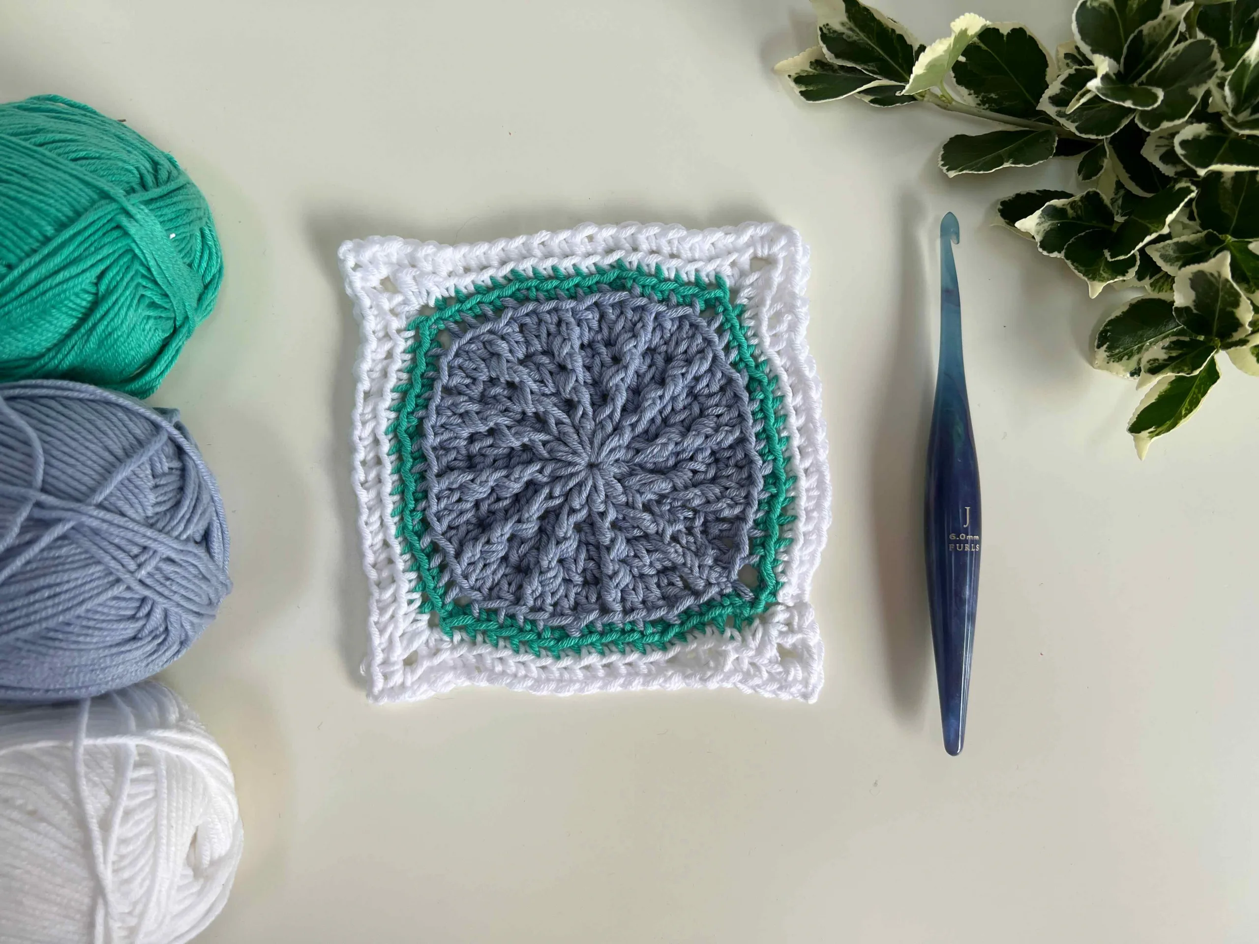 crochet circle granny square easy free pattern