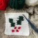 tapestry crochet holly square