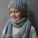 The warercolour hat and scarf kids crochet set. free crochet pattern. www.offthehookforyou.co.uk